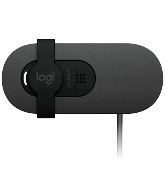 Веб-камера Logitech Brio 105 1920x1080, 30 кадр/с, USB Type-A, микрофон (шумоподавление), шторка приватности, автоосвещение, универсальное крепление
