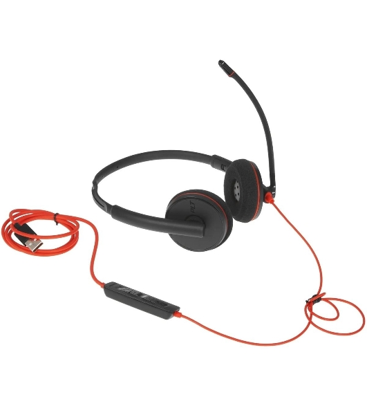 Гарнитура Plantronics Blackwire 3220 чёрный, проводная, USB