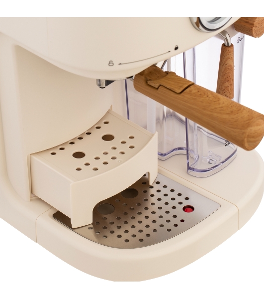 Кофеварка рожковая Maunfeld MF-737BG PRO бежевый, исп. кофе - молотый, 1.5 л, 1250 Вт, 15 бар