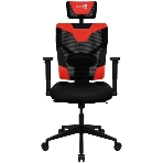 Кресло Aerocool GUARDIAN Champion красный, сетка, 150 кг, подголовник, регулируемые подлокотники, механизм качания, поясничная подушка, фото6