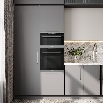 Встраиваемая микроволновая печь Korting KMI 830 GNBX черный, 34 л, 900 Вт, переключатели - сенсор, фото3