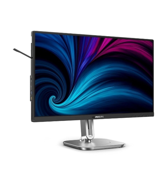 Монитор 23.8' Philips 24B2U4301 IPS 1920x1080, 120 Гц, 4 мс, 16:9, 300 кд/м², HDMI 1.4, DP 1.4, 2xUSB-C (90 Вт), USB Hub (3x USB 3.0), 3.5 Jack, динамики (2x2 Вт), RJ45, HDR10, Adaptive-Sync, черно-серебристый