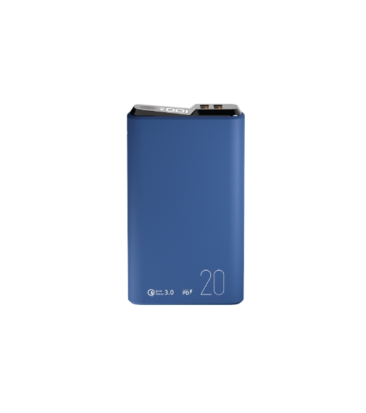 Портативный аккумулятор OLMIO QS-20, 20000mAh, 22.5W QuickCharge3.0/PowerDelivery, LCD, темно-серый