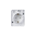 Розетка 1-м ОП AtlasDesign Profi54 16А IP54 250В с заземл. защ. шторки белый SchE ATN540145, фото3
