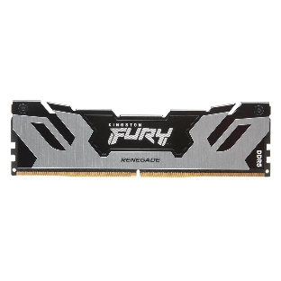 Оперативная память Kingston Fury Renegade, DDR5, 16Gb (1x16Gb), 8000MHz, CL38, DIMM, с радиаторами, серебристый/черный