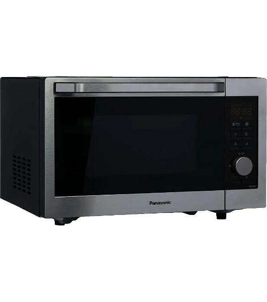 Микроволновая печь Panasonic NN-C69MSZPE нержавеющая сталь/черный, 30 л, 1000 Вт, переключатели - кнопки, поворотный механизм