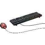 Комплект клавиатура+мышь Oklick 400GMK проводной, USB, 1200 DPI, чёрный, фото9