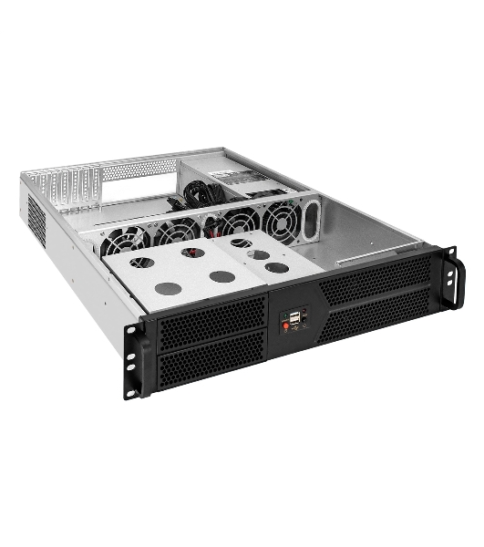 Серверный корпус ExeGate Pro 2U550-04 (RM 19', высота 2U, глубина 550, БП 2U-800ADS, 2*USB)