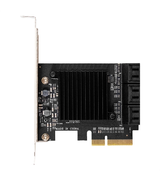 Контроллер ExeGate EXE-516 (PCI-E x4 v3.0, SATA3 6Gb/s, 6 int, ASMedia Chipset ASM1166)