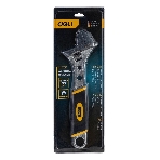 Разводной ключ Deli DL30110 10' Длина 250 мм. Высокоуглеродистая сталь + TPR (обрезиненная ручка). Максимальный размер отверстия: 33 мм., фото3