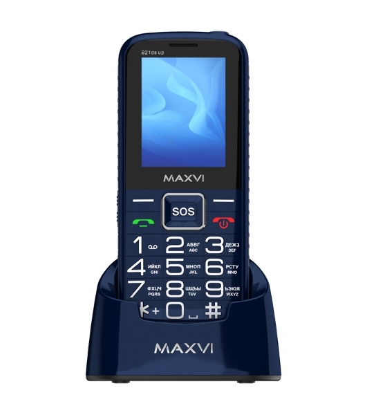 Мобильный телефон Maxvi B21ds up синий