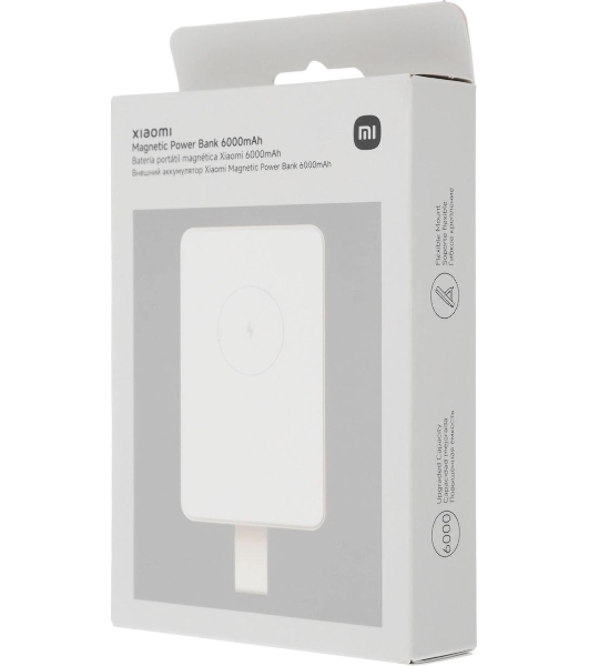 Портативный аккумулятор Xiaomi Magnetic Power Bank 6000mAh GL WPB0620MI бежевый (BHR9074GL)
