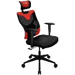 Кресло Aerocool GUARDIAN Champion красный, сетка, 150 кг, подголовник, регулируемые подлокотники, механизм качания, поясничная подушка, фото8