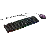Комплект клавиатура+мышь Oklick 400GMK проводной, USB, 1200 DPI, чёрный, фото10