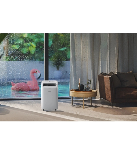 Кондиционер мобильный Hisense AP-09CW4GNCS00 9000 BTU, 18 м², 52 дБ, охлаждение, осушение, белый
