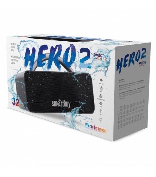 Колонка беспроводная Smartbuy HERO 2, черный