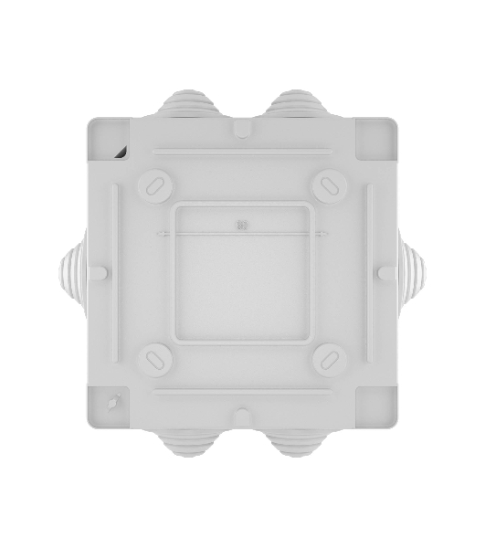 Коробка ответвительная DKC 53801 с 6 кабельными вводами д.25мм IP55 100х100х50мм