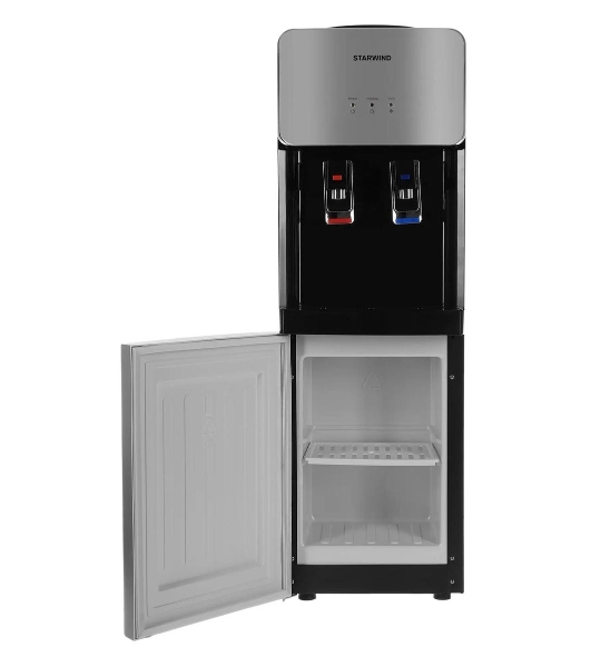 Кулер для воды Starwind SW-1011EB, верхняя загрузка, нагрев 95 °С, охлаждение 10 °С, черный/серебристый
