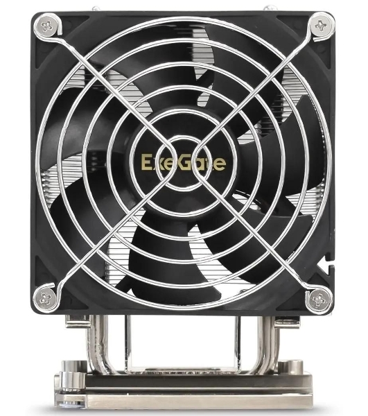 Кулер для процессора ExeGate ESNK-P0070APS4.PWM.4U.3647.Cu серебристый, 92 мм, алюминий/медь, 3800 об/мин, 44 дБ, 4 pin, 205 Вт, 125.5 мм