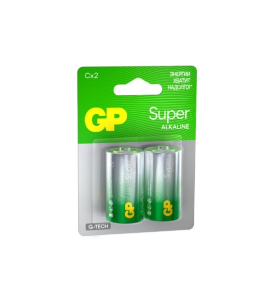 Алкалиновые батарейки GP Super Alkaline G-Tech 14А типоразмера C - 2 шт. на блистере (2 шт.)