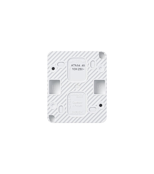 Розетка 1-м ОП AtlasDesign Profi54 16А IP54 250В с заземл. защ. шторки белый SchE ATN540145