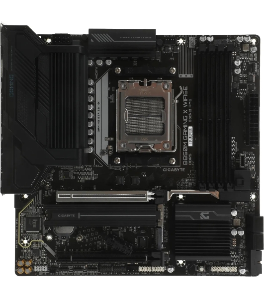 Материнская плата MSI B850M GAMING WIFI6E, AM5, AMD B850, 2xDDR5, 4xSATA, 2xM.2 (PCIe 5.0/4.0), 1xPCIe 4.0 x16, 1xPCIe x1, 1xHDMI, 1xDP, 1x2.5Gb LAN, Wi-Fi 6E, Bluetooth 5.3, 1xUSB-C 10Gbps, 3xUSB-A 10Gbps, 3xUSB-A 5Gbps, 2xUSB-A 2.0, 3x3.5 мм, 7.1, чёрный/серебристый, mATX