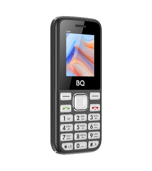 Мобильный телефон BQ 1860 Gem черный (без СЗУ в комплекте)
