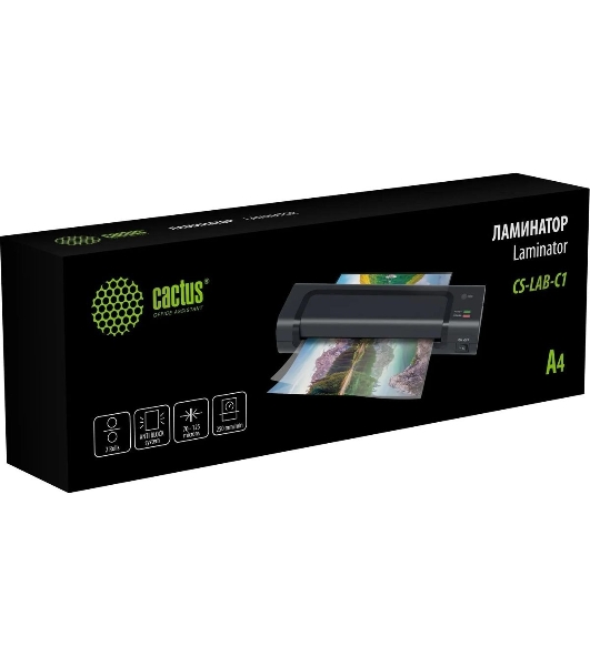 Ламинатор Cactus CS-LAB-C1, 2 вала, A4, 125мкм, 250 мм/мин
