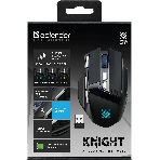 Мышь беспроводная Defender Knight GM-885 черный, 3200 dpi, радиоканал, USB, кнопки - 8, фото2