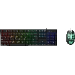 Комплект клавиатура+мышь Oklick 400GMK проводной, USB, 1200 DPI, чёрный, фото 1