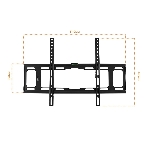 Кронштейн для телевизора Buro FX2S черный 40'-90' макс.55кг настенный фиксированный, фото12