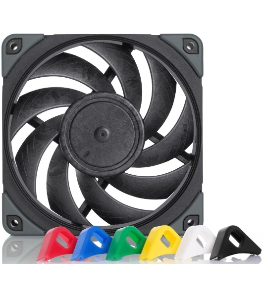 Вентилятор корпусной Noctua NF-A12x25 PWM chromax.black, 120 мм, 450-2000 об/мин, 22.6 дБ, 4-pin PWM, без подсветки, черный