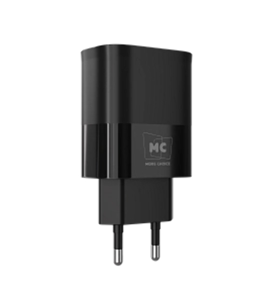 Сетевое зарядное устройство MORE CHOICE (4620202555557) NC81i СЗУ 1USB+1Type-C 3.0A PD 20W+ QC3.0, черный