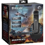 Гарнитура Defender Warhead G-160 чёрный/синий, проводная, фото4