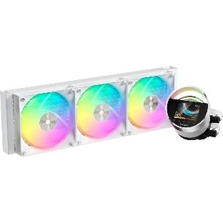 Система охлаждения Ocypus Sigma L36 WH ARGB, 360мм, LCD Pump 2.4', 3x120мм ARGB fans, LGA115X/1200/1700/18XX, AM4/AM5