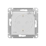 Механизм розетки 1-м СП AtlasDesign AQUA с заземл. защ. шторки с защ. крышкой 16А IP44 белый, SchE ATN440146, фото4