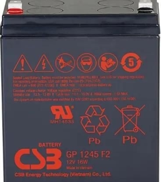 Батарея для ИБП CSB GP 1245 F2 (12V16W) 12В