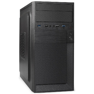 Компьютерный корпус Minitower ExeGate BAA-105U2-01-UNS400 (mATX, БП UNS400 с вент. 12см, 2*USB+2*USB 3.0, аудио, черный)