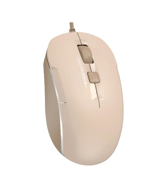 Мышь проводная A4Tech Fstyler FM26 бежевый/коричневый, 1600 dpi, USB, кнопки - 4