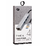 Переходник VCOM USB 3.0 -->RJ-45 1000Mbps+3 USB3.0, Aluminum Shell, 0.2м DH312A, фото4