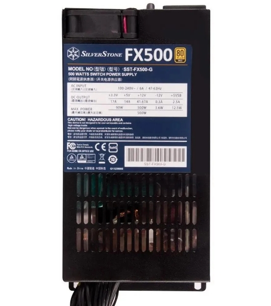 Блок питания Silverstone SST-FX500-G Retail, 500Вт, 80 PLUS Gold, 40мм, черный