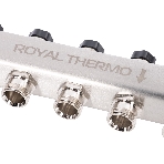 Коллектор Royal Thermo нерж. в сборе универсальный 1' ВР-3/4' НР с автомат. воздухоотвод-ми 8 вых., фото6