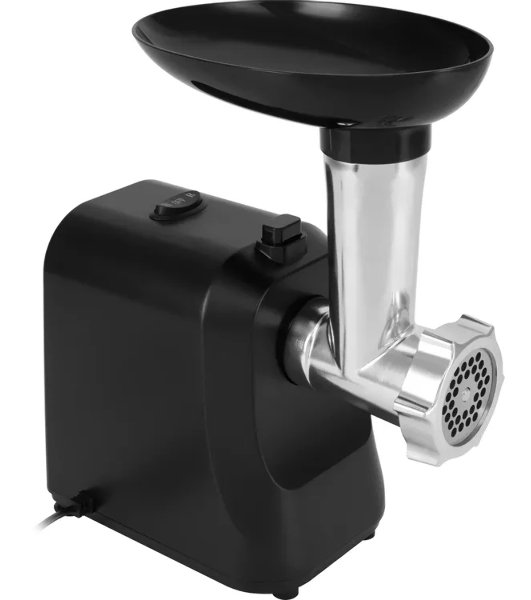 Мясорубка электрическая Vitek VT-MG3600 черный, 1800 Вт, 1.6 кг/мин, реверс, защита от перегрузки, насадки - 4