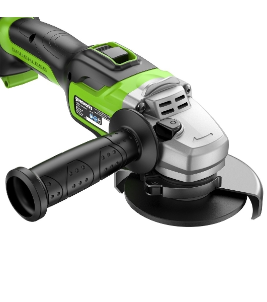 Углошлифовальная машина Greenworks GD24AG 754Вт 10500об/мин рез.шпин.:M14 d=125мм (3200207CUB)