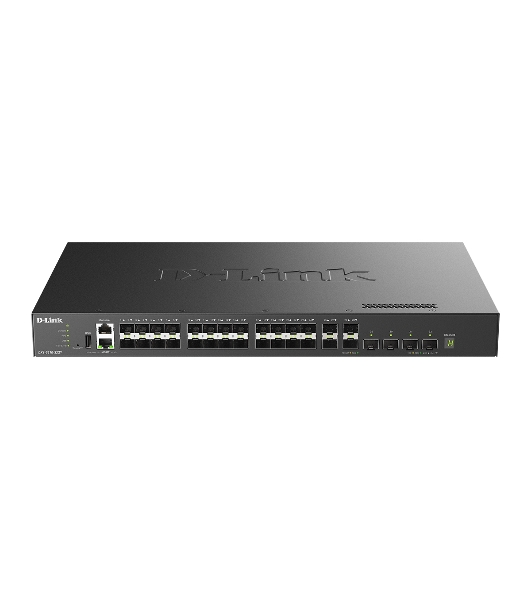 Коммутатор D-Link DXS-3410-32SY/A1A, 28×10 Гбит/с SFP+ + 4×25 Гбит/с SFP28, управляемый