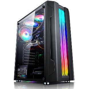Компьютерный корпус ALSEYE Auro 3.0-B Mini-ITX/Micro ATX/ATX, USB 2.0*2+HD Audio+USB 3.0*1, ';H.D.D.(3.5';)*2pcs+S.S.D(2.5';)*2pcs, 354*185*413мм';