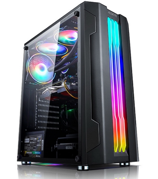 Компьютерный корпус ALSEYE Auro 3.0-B Mini-ITX/Micro ATX/ATX, USB 2.0*2+HD Audio+USB 3.0*1, ';H.D.D.(3.5';)*2pcs+S.S.D(2.5';)*2pcs, 354*185*413мм';