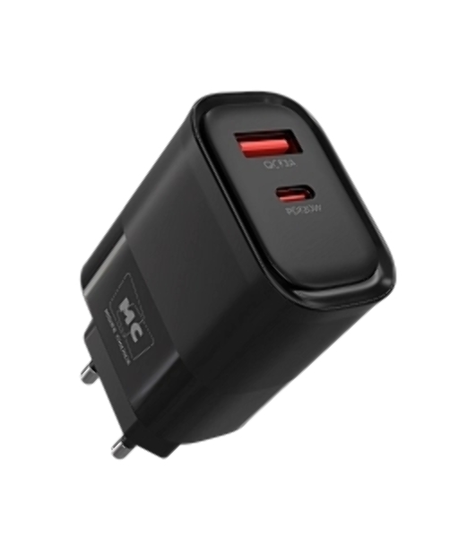 Сетевое зарядное устройство MORE CHOICE (4620202555557) NC81i СЗУ 1USB+1Type-C 3.0A PD 20W+ QC3.0, черный