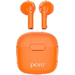 Беспроводные наушники PERO TWS05 COLORFUL Orange, фото 1