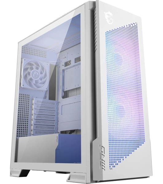 Компьютерный корпус MSI MPG VELOX 300R AIRFLOW PZ белый, Global, 2xUSB 3.2 Gen 1, 1xUSB 3.2 Gen2Type-C, 2x160мм ARGb Fan, 1